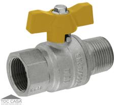 VÁLVULA ESFERA MxF PASSAGEM PLENA GÁS BORBOLETA 3/4” VÁLVULA ESFERA MxF PASSAGEM PLENA GÁS BORBOLETA 3/4”