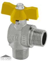 VÁLVULA ESFERA PASSAGEM PLENA ANGULAR 90 GÁS MxM BORBOLETA 1/2” X 1/2" VÁLVULA ESFERA PASSAGEM PLENA ANGULAR 90 GÁS MxM BORBOLETA 1/2” X 1/2"