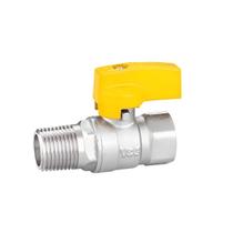 Válvula Esfera Reta Registro Para Gás Macho Fêmea 1/2 Pol.