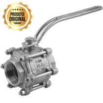 Valvula Esfera Tripartida 1/2 Npt Serie 1000 Inox 304 - Mga Valvula Esfera Tripartida 1/2 Npt Serie 1000 Inox 304 - Mga