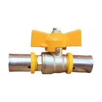 Válvula esferica multicamada registro gas pex 16mm x 16mm
