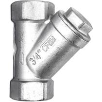 Válvula filtro y rosca 3/4" bsp aço inox 316 com tela dupla