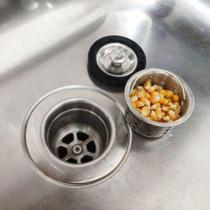 Válvula Higiênica Inox 3 1/2 Com Cesto Removível Flvx Hidro Válvula Higiênica Inox 3 1/2 Com Cesto Removível Flvx Hidro