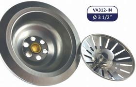 Válvula Higiênica para Pias e Tanques com Cesto Removível 3 1/2 - Flux Hidro - VA312-IN - Unitário