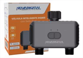 Válvula Inteligente Irrigação Zigbee Novadigital Dupla Tuya