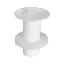 Válvula Lavatório Branca 7/8" Sem Ladrão e Unho - Alt 8,1cm Larg 5,8cm Comp 5,8cm