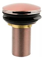 Válvula Lavatorio Click Luxo 8 Cm Rose Gold - 7/8