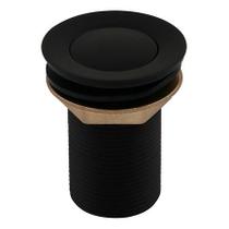 Válvula lavatório click luxo preto fosco 1.1/4 - rainha
