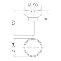 Válvula Lavatório De Saída D'água Oculta 7/8'' - Docol