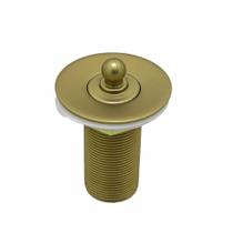 Válvula Lavatório Dourada Gold Fosca Para Cuba Banheiro Metal Luxo