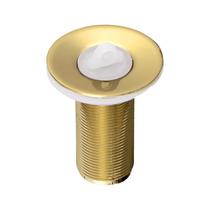 Válvula Lavatório Dourado Brilhante Metal Pia Banheiro Ralo 7/8 Válvula Lavatório Dourado Brilhante Metal Pia Banheiro Ralo 7/8