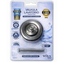 Valvula lavatorio escoamento ralo 7/8 abs premium + inox polido flvx hidro