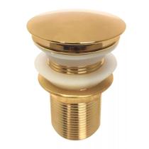 Valvula Lavatorio Pia Banheiro Click 1 1/4 Inox Dourada Valvula Lavatorio Pia Banheiro Click 1 1/4 Inox Dourada