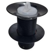 Valvula Lavatorio Pia Cuba sem Ladrão Polipropileno Preto