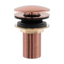 Válvula Lavatório Ralo Click Rose Gold Para Pia Banheiro