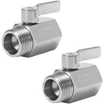 Válvula M MINGLE em aço inoxidável 304 3/4", pacote com 2 Válvula M MINGLE em aço inoxidável 304 3/4", pacote com 2