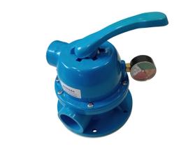 Valvula Multivias 6 Furos Filtro Piscina Universal Netuno