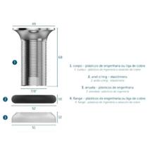 Valvula p escoamento cuba oculta 7/8 metalizado blister c/ 1 peça