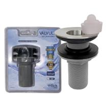 Válvula p/ Lavatório de INOX + Plástico 7/8" da Flvx Hidro com Tampa de Silicone - VL78-PLA