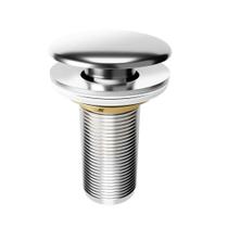 Valvula p/ Lavatório Redonda c/Click Grande Roco - Cromada 1235 - 7/8