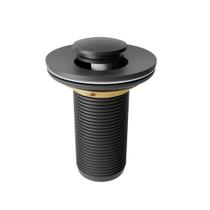 Valvula p/ Lavatório Redonda c/Click Pequeno Roco - Preto 1234 - 7/8