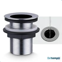 Válvula Padrão Ralo Para Cuba Pia Banheiro Inox Cromada Classic Beltempo