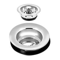 Válvula Para Cozinha Pia Americana ABS Cromado 3.1/2