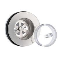 Válvula para Lavatório 2.1-2 Inox com Tampa Plástica Emborrachada Pádova Válvula para Lavatório 2.1-2 Inox com Tampa Plástica Emborrachada Pádova