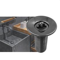Válvula para Lavatório Metal Preto Fosco 7/8” Sem Ladrão Válvula para Lavatório Metal Preto Fosco 7/8” Sem Ladrão