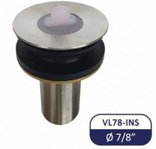 Válvula para Lavatório Tampa de Silicone 7/8 Inox - Flux - VL78-INS - Unitário