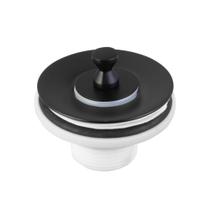 Valvula Para Lavatório Universal com Tampa de Metal 1608 7/8 Preto Matte Meber