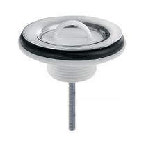 Válvula para lavatório universal com tampa plástica cromada docol