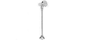 Válvula para Mictório c/ Canopla e Flexível 30 cm Cromada Blukit Válvula para Mictório c/ Canopla e Flexível 30 cm Cromada Blukit