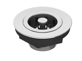 Válvula para Pia Americana Metal Cromada 3.1/2 x 1.1/2 Pol - Delta