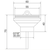 Válvula Para Pia Banheiro Universal 1603 Meber Cromado 25558