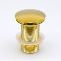 Válvula para Pia e Lavatório Ralo Click Gold 11-4 Escoamento de Água Dourado OEM
