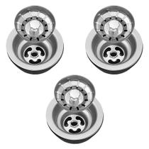 Válvula para Pia Kit 3 Aço Inox 3.1/2 G01 Cromado - Mpozenato Válvula para Pia Kit 3 Aço Inox 3.1/2 G01 Cromado - Mpozenato