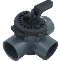 Válvula Pentair 263028 Desviador de três portas 2 polegadas PVC cinza