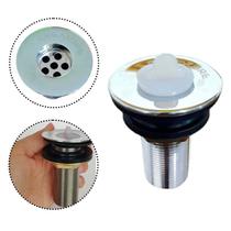 Válvula Pia 7/8 Toda em Metal Com Tampa Banheiro Cuba Lavatório