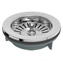 Válvula Pia Americana 4.1/2X1.1/2 Cromada - Plástico e Aço Inox AISI 304 Válvula Pia Americana 4.1/2X1.1/2 Cromada - Plástico e Aço Inox AISI 304