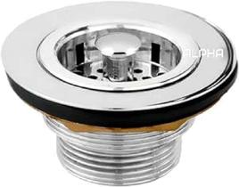 Valvula pia americana metal cromado emava - 3.1/2