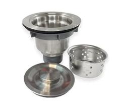 Válvula Pia Cozinha 4 1/2 Inox 304 Com Cesto Removível Ralo