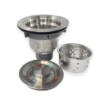 Válvula Pia Cozinha 4 1/2 Inox 304 Com Cesto Removível Ralo Válvula Pia Cozinha 4 1/2 Inox 304 Com Cesto Removível Ralo