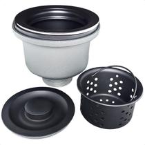 Valvula Pia Cozinha 4 ½ Preto Fosco Aço Inox Com Cesto Higiênico Removível Ralo Pia Escoamento Basket Cuba Porcelana Valvula Pia Cozinha 4 ½ Preto Fosco Aço Inox Com Cesto Higiênico Removível Ralo Pia Escoamento Basket Cuba Porcelana