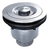 Válvula Pia Cozinha 412 Inox Cesto Com Tampa Anti Odor