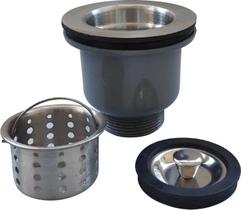 Válvula Pia Higiênica com Cesto e tampa 3-1/2