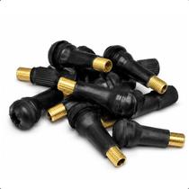 Válvula Pneu Sem Câmara TR414 Jogo 10 Unidades Carro Moto Vedação Universal