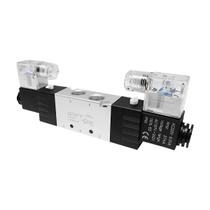 Valvula Pneumática Duplo Solenóide Modelo 4V320-10 Rosca 3/8 Escape 1/4