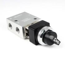 Válvula Pneumática Seletor de Curso JM05 Rosca 1/4 3/2 Vias