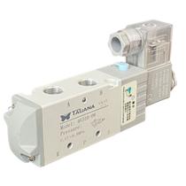 Válvula Pneumática Solenoide Cinza 1/4' 5/2v Maior Vazão - VS4V310-08 voltagem:24VCC Válvula Pneumática Solenoide Cinza 1/4' 5/2v Maior Vazão - VS4V310-08 voltagem:24VCC